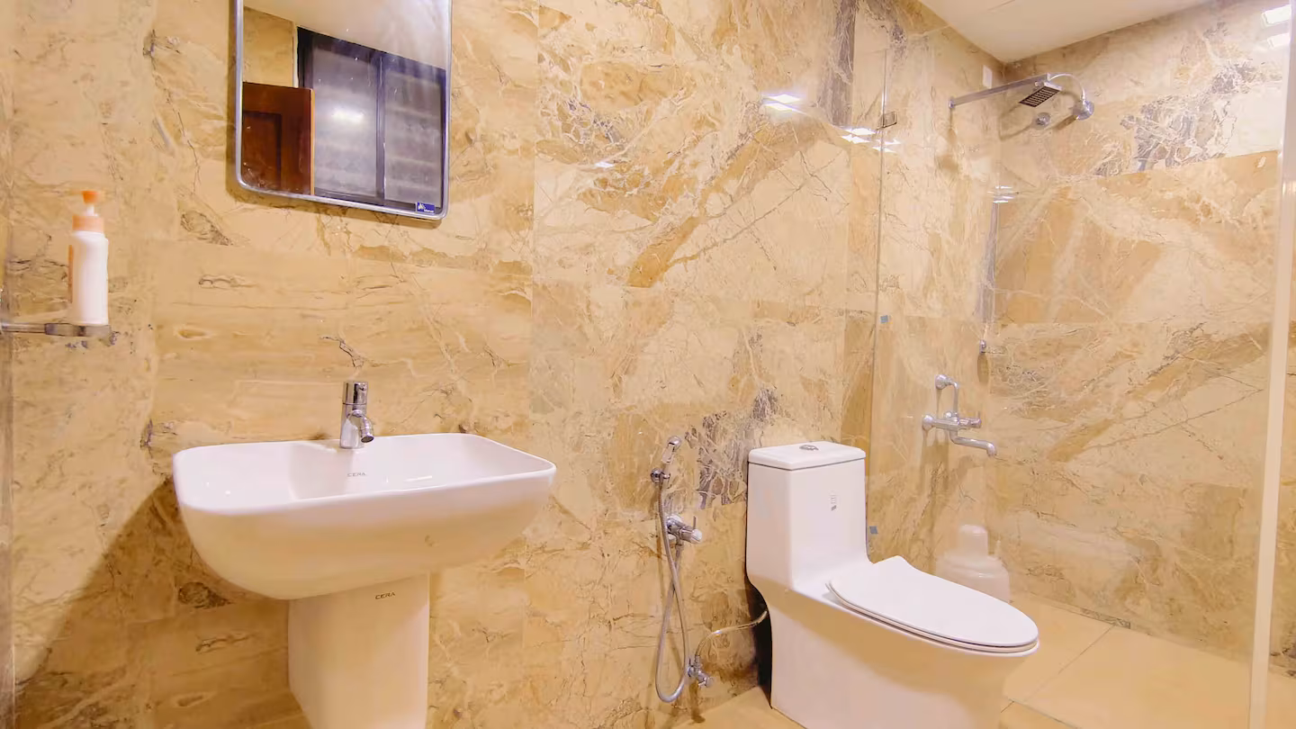 Third bathroom with high quality fittings, clean towels and essentials